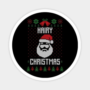 Hairy Christmas Funny Ugly Christmas Sweater Magnet